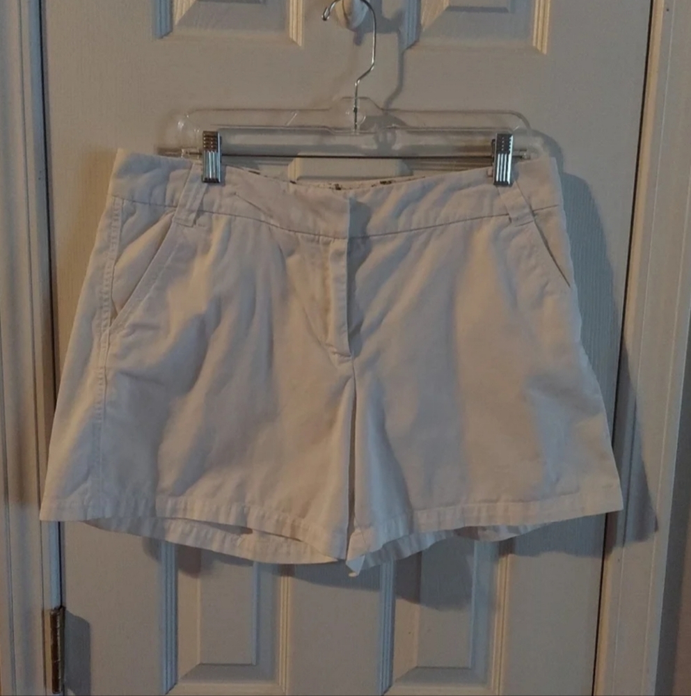 Khakis brand Vintage White 5" Inseam Size 10 Cotton Shorts EUC Y2k!